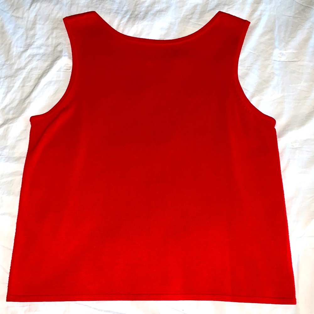 DRESS BARN 🍒 Red Sweater Tank (L)